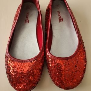 Red Sparkling smartfit shoes size 13.5